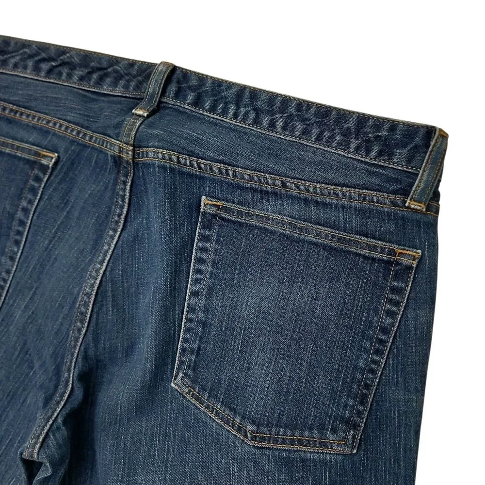 Bonobos Jeans Mens 38x32 Blue Slim Straight Durable Ringspun Denim Casual Work